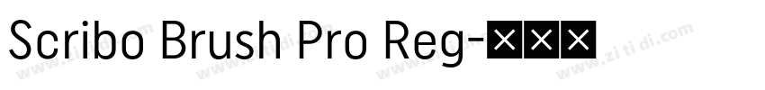 Scribo Brush Pro Reg字体转换 Scribo Brush Pro Reg字体转换